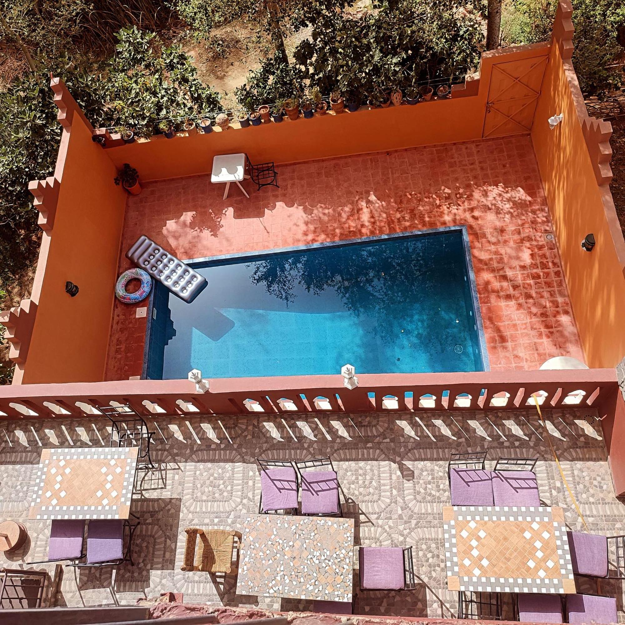 Auberge De La Riviere Du Dades Boumalne Exteriör bild